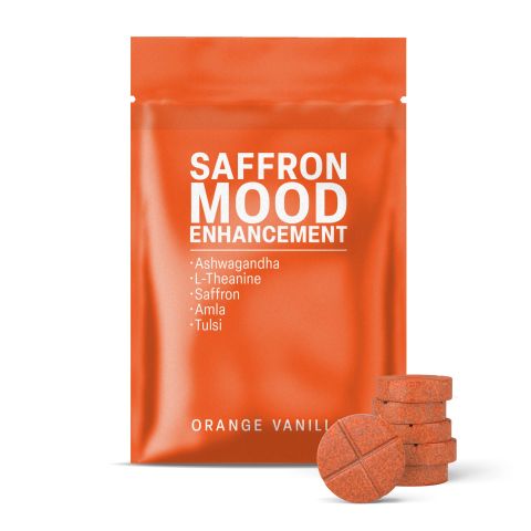 500mg - Saffron Mood - Orange Vanilla - Mood Tablets - Thumbnail 2