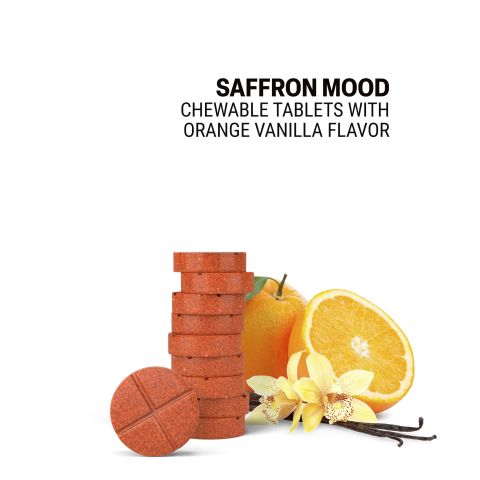 500mg - Saffron Mood - Orange Vanilla - Mood Tablets - Thumbnail 4