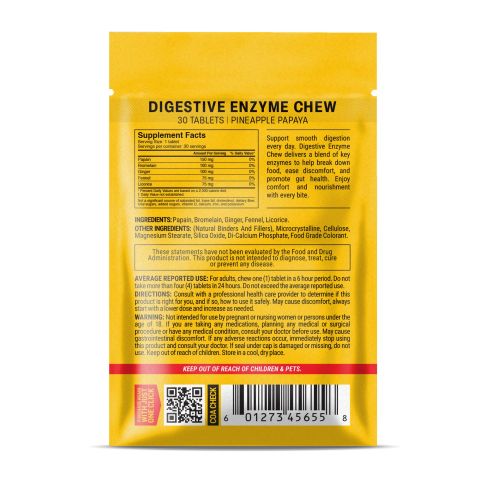 500mg - Digestive Enzyme - Pineapple Papaya - Mood Tablets - Thumbnail 8
