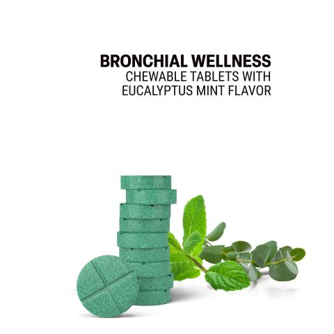 500mg - Bronchial Wellness - Eucalyptus Mint - Mood Tablets - Thumbnail 4