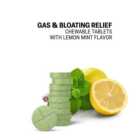 500mg - Gas & Bloating Relief - Lemon Mint - Mood Tablets - Thumbnail 4