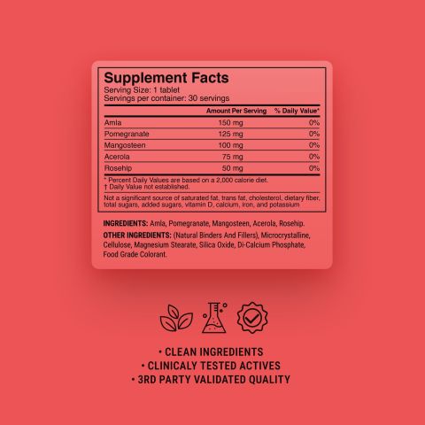 500mg - Women's Beauty Tonic - Strawberry Rose - Mood Tablets - Thumbnail 9
