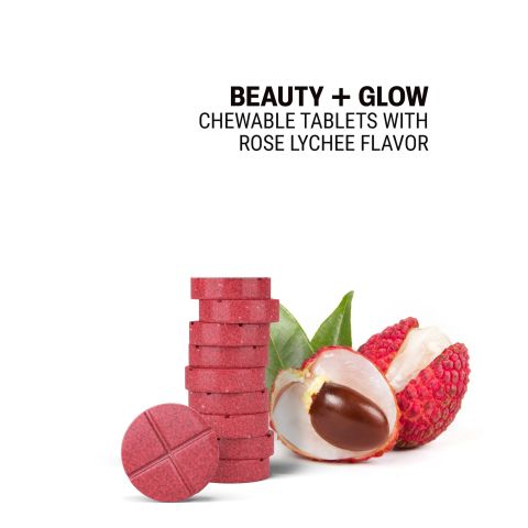 500mg - Beauty + Glow - Rose Lychee - Mood Tablets - Thumbnail 4