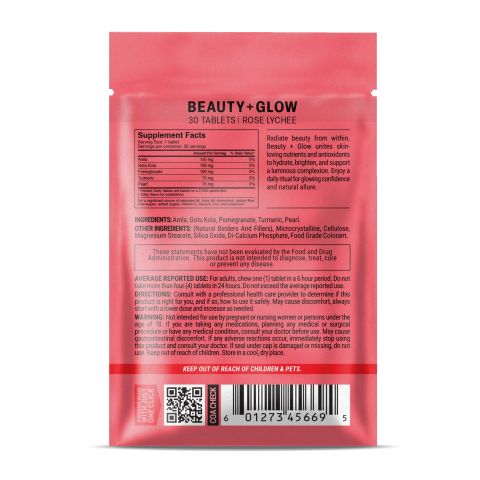 500mg - Beauty + Glow - Rose Lychee - Mood Tablets - Thumbnail 8