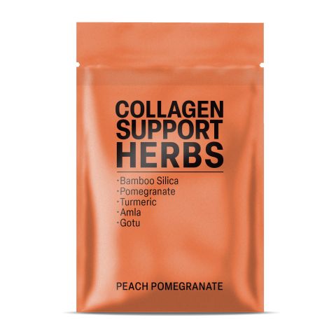 500mg - Amla, Bamboo Silica, Gotu, Pomegranate, Turmeric Tablets - Collagen Support Herbs - Peach Pomegranate - Mood Tablets - Thumbnail 3