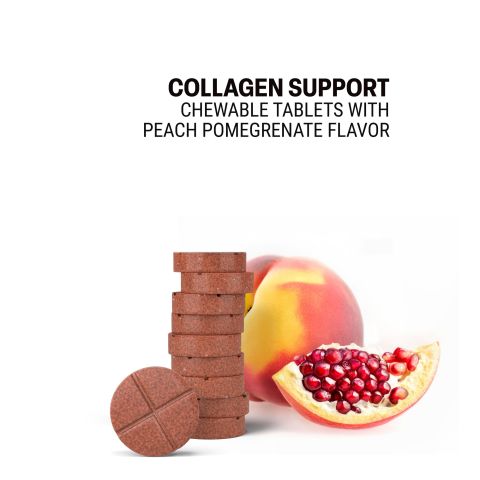 500mg - Amla, Bamboo Silica, Gotu, Pomegranate, Turmeric Tablets - Collagen Support Herbs - Peach Pomegranate - Mood Tablets - Thumbnail 4
