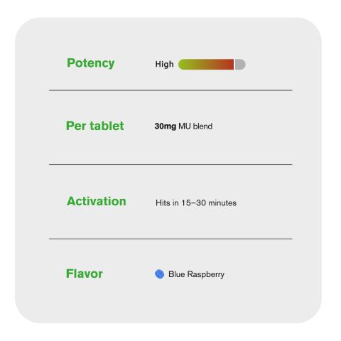 30mg MU Blend Tablets - Blue Razz - Thumbnail 7