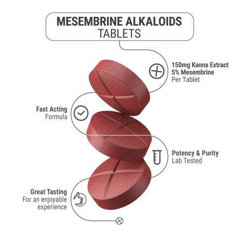 150mg Kanna Extract 5% Mesembrine Tablets - Fruit Punch - Thumbnail 5