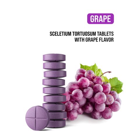 200mg Sceletium Tortuosum Extract Tablets - Grape - Thumbnail 4