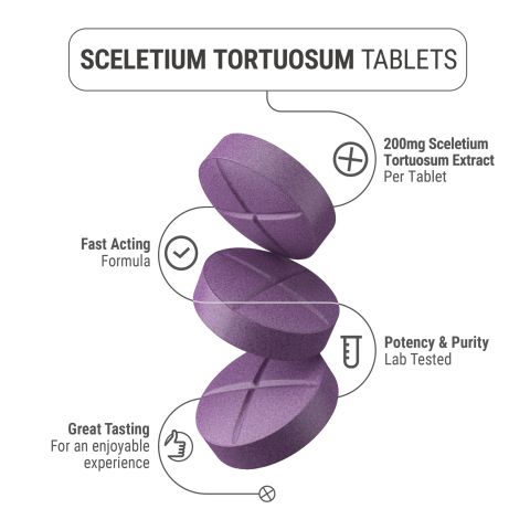 200mg Sceletium Tortuosum Extract Tablets - Grape - Thumbnail 5