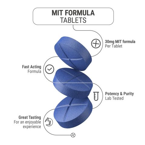 30mg MIT Formula Tablets - Blue Razz - Thumbnail 5
