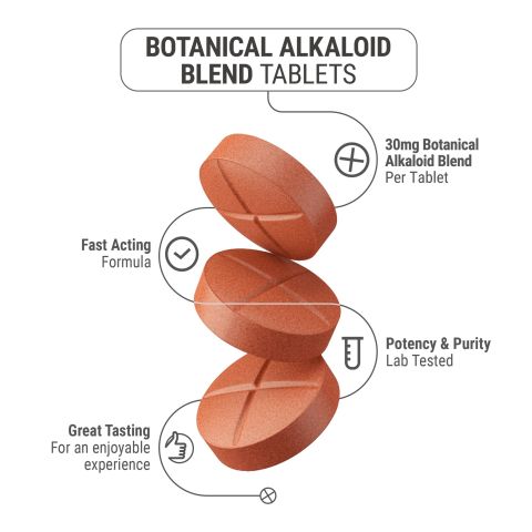 30mg Botanical Alkaloid Blend Tablets - Peach - Thumbnail 5
