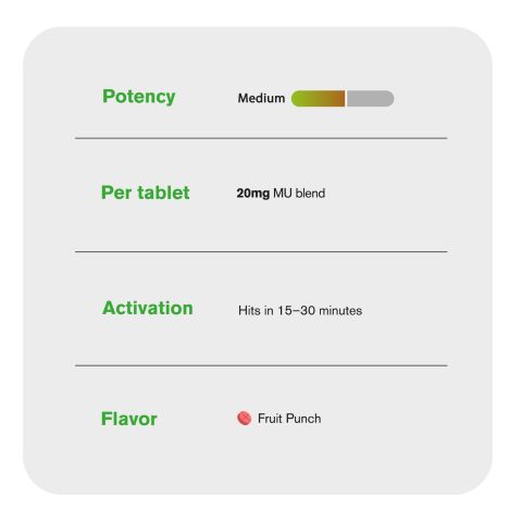20mg MU Blend Tablets - Fruit Punch - Thumbnail 7