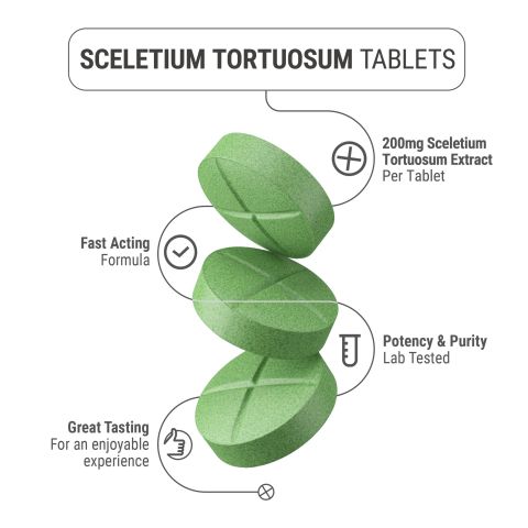 200mg Sceletium Tortuosum Extract Tablets - Mint - Thumbnail 5