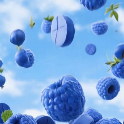 50mg 7-Hydroxy Effervescent Tablets - Blue Razz - Video Thumbnail 1