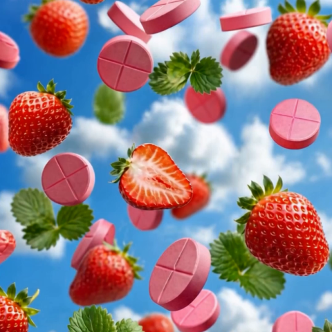 60mg Tianeptine Tablets - Strawberry - Video Thumbnail 1